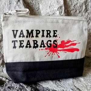 Tampon Bag Vampire Teabags Canvas Pouch